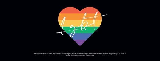 couleurs du drapeau de la communauté lgbt et illustration vectorielle plane de l'amour transgenre. vecteur