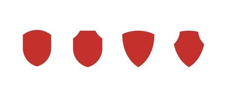 protection d'assurance et symbole de bouclier de sécurité illustration vectorielle plane. vecteur