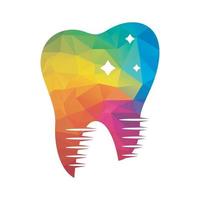 conception d'illustration vectorielle de modèle de logo dentaire. modèle de vecteur de conception abstraite de dents de logo de clinique dentaire.
