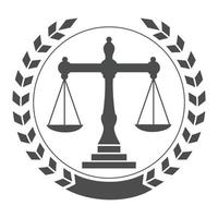 équilibre juridique et création de logo monogramme avocat. création de logo vectoriel de cabinet d'avocats et de bureau.