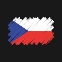 vecteur du drapeau de la république tchèque. drapeau national