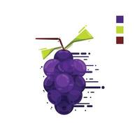 raisin fruit vector illustration nourriture nature icône isolé