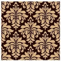 motif floral sans couture marron clair vecteur