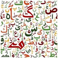 modèle de script arabe sans couture vecteur