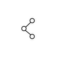 symbole de contour vectoriel adapté aux pages Internet, sites, magasins, magasins, réseaux sociaux. trait modifiable. icône de la ligne de l'algorithme