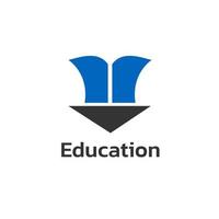 modèle de logo d'éducation simple et moderne vecteur