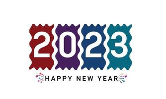 conception de bonne année 2023 vecteur