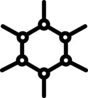 illustration vectorielle de molécule sur un fond. symboles de qualité premium. icônes vectorielles pour le concept et la conception graphique. vecteur