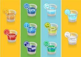 Social Icon Vector Drink Pack