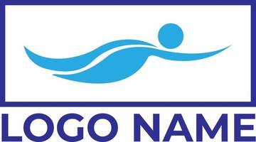 natation personnes logo pro vecteur