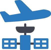 illustration vectorielle d'avion sur fond.symboles de qualité premium.icônes vectorielles pour le concept et la conception graphique. vecteur