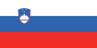 drapeau slovénie dessiné à la main, eur dessiné à la main vecteur