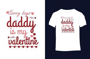 conception de t-shirt vecteur Saint-Valentin avec silhouettes, typographie, impression, illustration vectorielle