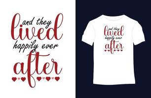 conception de t-shirt vecteur Saint-Valentin avec silhouettes, typographie, impression, illustration vectorielle