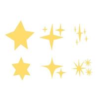 conception d'étoiles mignonnes vecteur