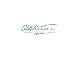 lettre cw signature logo template vecteur