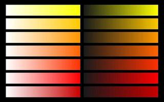 palette de couleurs moderne. couleurs populaires. Charte de couleurs. vecteur eps 10. échantillons de couleurs futuristes dégradés.