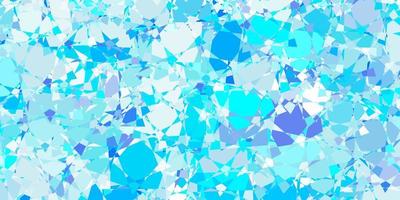 texture de vecteur bleu clair avec des triangles aléatoires.