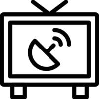 illustration vectorielle de télévision sur fond.symboles de qualité premium.icônes vectorielles pour le concept et la conception graphique. vecteur