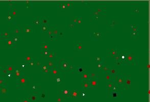motif vectoriel vert clair et rouge dans un style polygonal avec des cercles.
