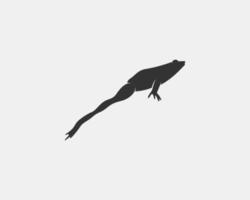 silhouette vecteur grenouille