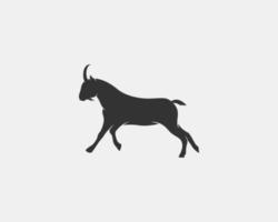 silhouette vecteur de chèvre