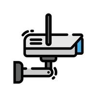 icône de caméra de sécurité cctv vecteur