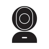 icône de caméra de sécurité cctv vecteur