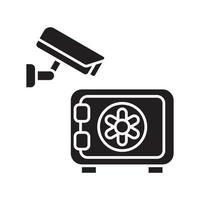 icône de caméra de sécurité cctv vecteur