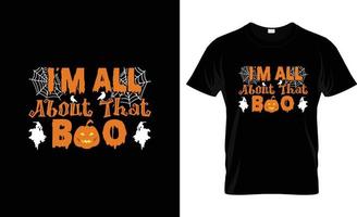 conception de t-shirt d'halloween, slogan de t-shirt d'halloween et conception de vêtements, typographie d'halloween, image vectorielle d'halloween, illustration d'halloween vecteur