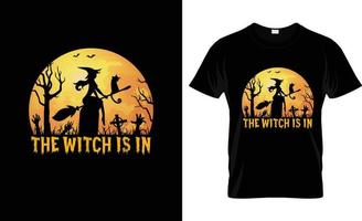 conception de t-shirt d'halloween, slogan de t-shirt d'halloween et conception de vêtements, typographie d'halloween, image vectorielle d'halloween, illustration d'halloween vecteur