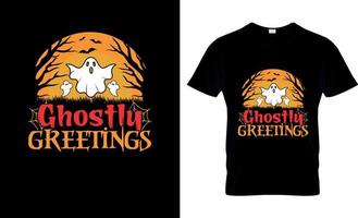 conception de t-shirt d'halloween, slogan de t-shirt d'halloween et conception de vêtements, typographie d'halloween, image vectorielle d'halloween, illustration d'halloween vecteur