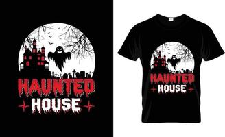 conception de t-shirt d'halloween, slogan de t-shirt d'halloween et conception de vêtements, typographie d'halloween, image vectorielle d'halloween, illustration d'halloween vecteur