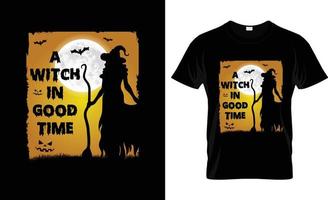 conception de t-shirt d'halloween, slogan de t-shirt d'halloween et conception de vêtements, typographie d'halloween, image vectorielle d'halloween, illustration d'halloween vecteur