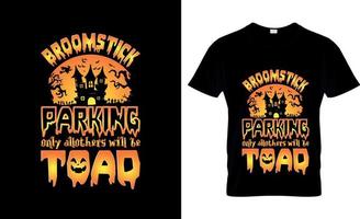 conception de t-shirt d'halloween, slogan de t-shirt d'halloween et conception de vêtements, typographie d'halloween, image vectorielle d'halloween, illustration d'halloween vecteur