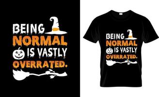 conception de t-shirt d'halloween, slogan de t-shirt d'halloween et conception de vêtements, typographie d'halloween, image vectorielle d'halloween, illustration d'halloween vecteur