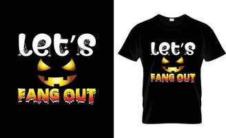 conception de t-shirt d'halloween, slogan de t-shirt d'halloween et conception de vêtements, typographie d'halloween, image vectorielle d'halloween, illustration d'halloween vecteur