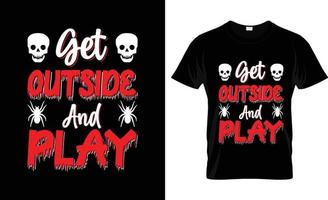 conception de t-shirt d'halloween, slogan de t-shirt d'halloween et conception de vêtements, typographie d'halloween, image vectorielle d'halloween, illustration d'halloween vecteur