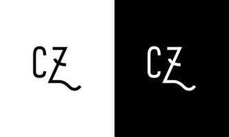 lettre cz vector logo modèle gratuit vecteur gratuit