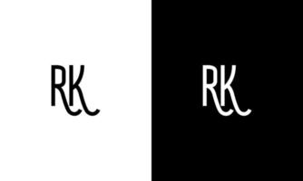 modèle gratuit de logo vectoriel lettre rk vecteur gratuit