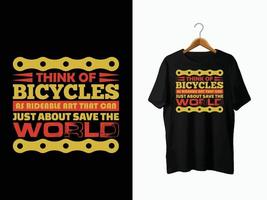 conception de t-shirt de vélo vecteur