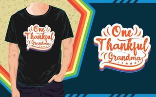 conception de t-shirt de thanksgiving, t-shirt de typographie vecteur