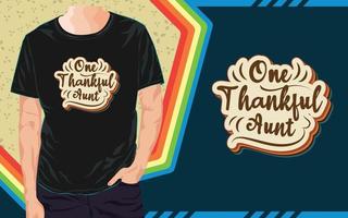 conception de t-shirt de thanksgiving, t-shirt de typographie vecteur