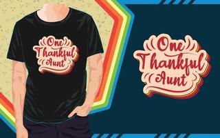 conception de t-shirt de thanksgiving, t-shirt de typographie vecteur