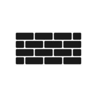illustration vectorielle d'icône de mur de briques dans un design plat branché vecteur