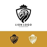 logo tête de lion vecteur