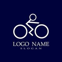 logo de vélo simple vecteur