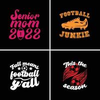 conception de t-shirt de football vecteur