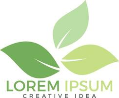 création de logo de concept de feuilles créatives. modèle vectoriel de conception de logo de produit naturel.