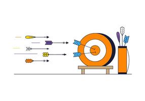 Vecteur de flèche libre